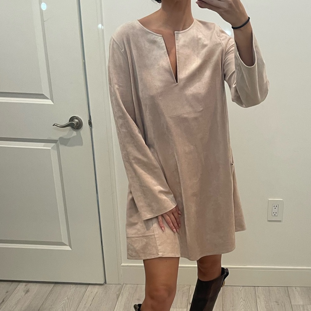 BCBG MaxAzria Faux Suede Dress - Picture 11 of 16